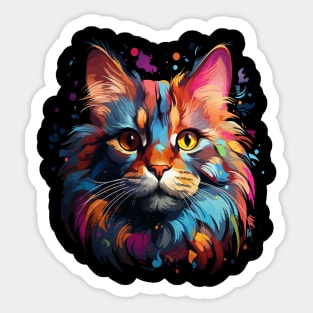 American Shorthair Rainbow Sticker